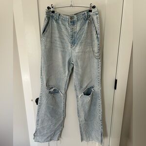 KanCan Light Wash Distressed 90s Relaxed Jeans